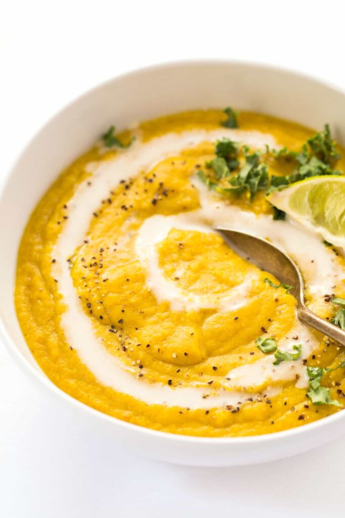 This healing Turmeric Cauliflower Soup is easy to make, packed with nutrients and SO flavorful!