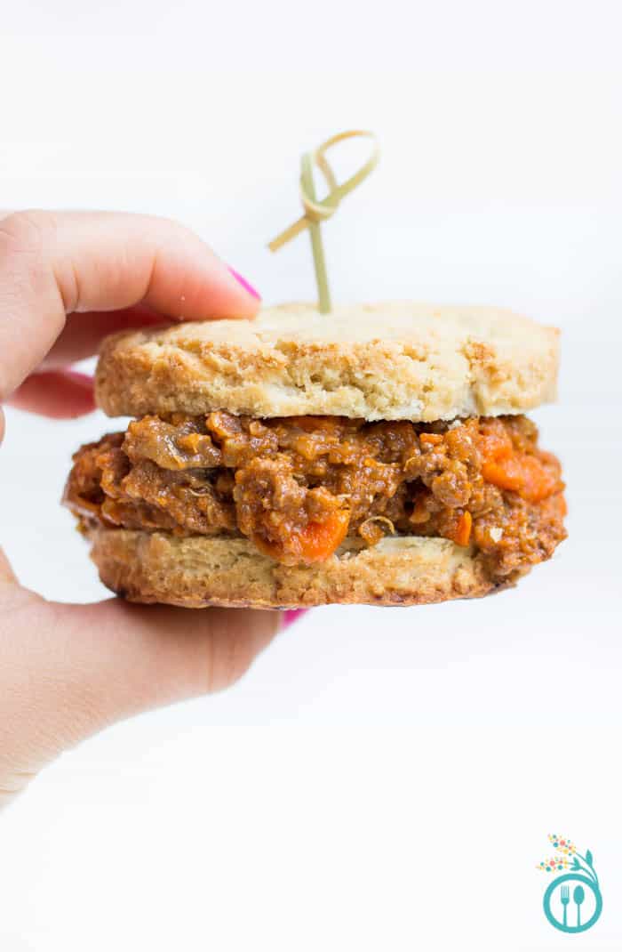 Slow Cooker Sloppy Joes made with quinoa 